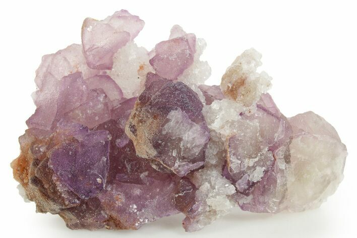 Rich Purple Octahedral Fluorite Crystals w/ Orthoclase - Arizona #368407